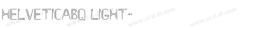 HelveticaBQ Light字体转换